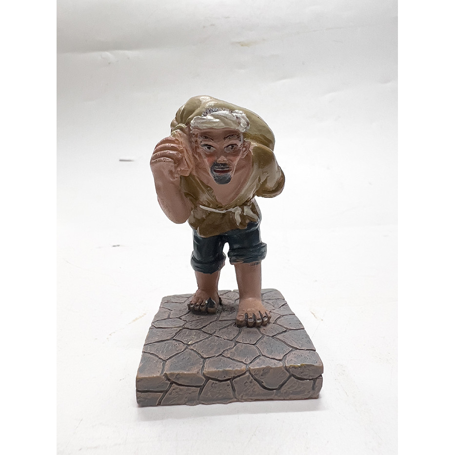 Ông Lão Gánh Lúa Trang Trí Bể Cá Cảnh, Tiểu Cảnh, Hòn Non Bộ (5x5x7cm)