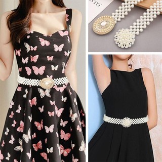 Dây thắt lưng thun nữ Purecotton0, thiết kế thời trang với kim cương giả