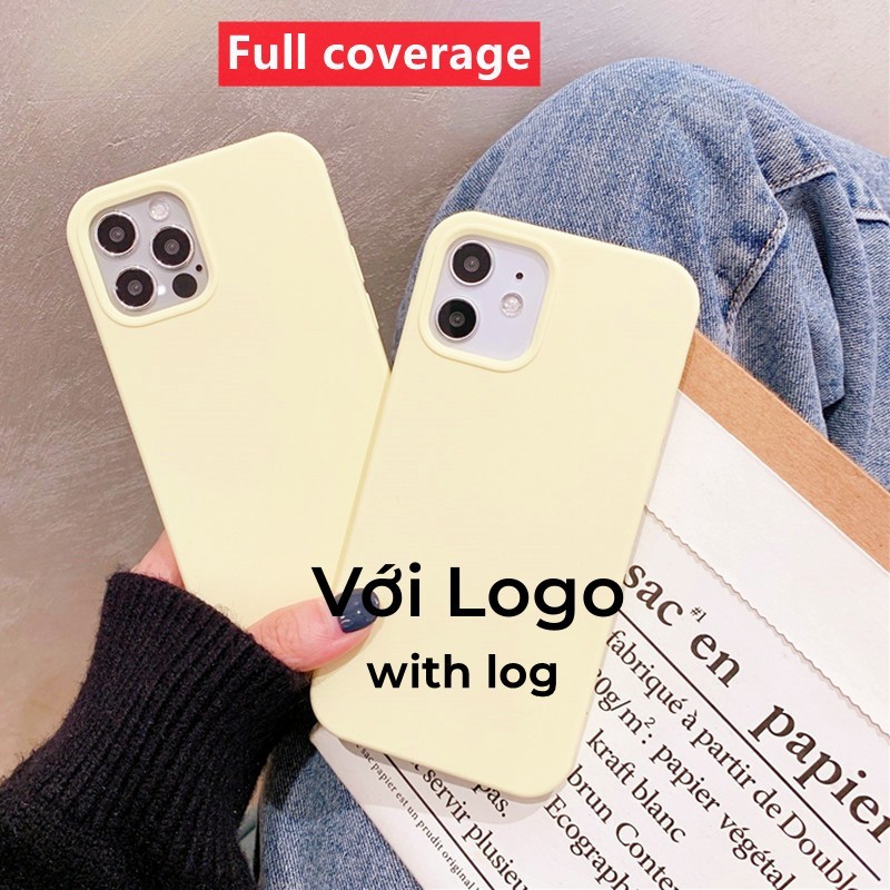 Sữa / Vàng bảo hiểm toàn diện cho iPhone 17 / 16 / 15 / 14 / 13 / 12 / 11 / Air / Pro Max Xs Max Xr 7P 8Plus mini Plus 7 8 6SP 6S Vỏ điện thoại silicon