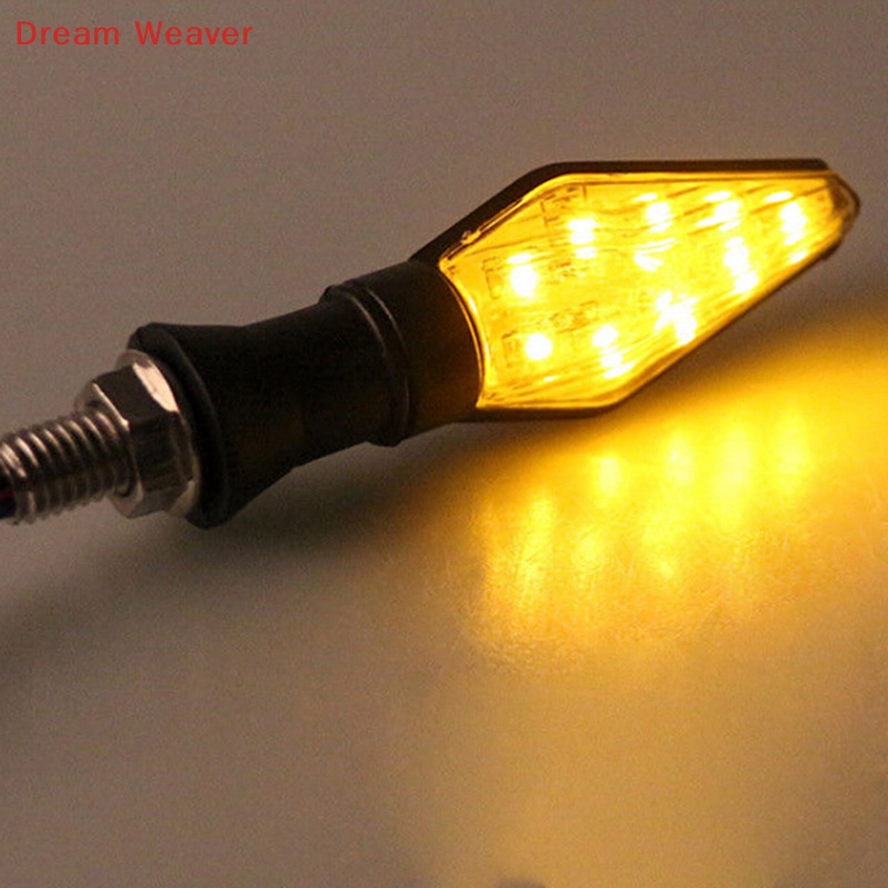 [Dream] 12LED Amber + Đèn báo rẽ xe máy màu xanh lam Blinker Universal mới