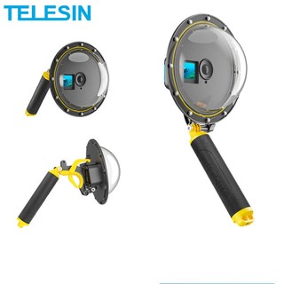 TELESIN Dome Port 30M Vỏ Chống Thấm Nước Lặn Nhà Ở Cho DJI OSMO Action 3 4 Kích Hoạt Mái Vòm Bao Ống Kính Hành Động Phụ Kiện Camera
