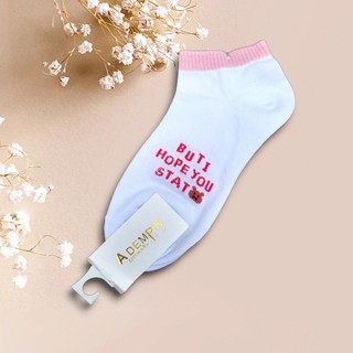 Set 5 đôi Tất vớ cổ thấp họa tiết gấu dâu hồng dễ thương ngọt ngào nữ đẹp hàn quốc - z5g