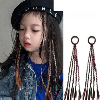 Tóc Giả Tết Nhỏ Cho Bé Mix Chun, Tóc Tết Phong Cách Hàn Quốc (Giá 1 Bên) HaminStore
