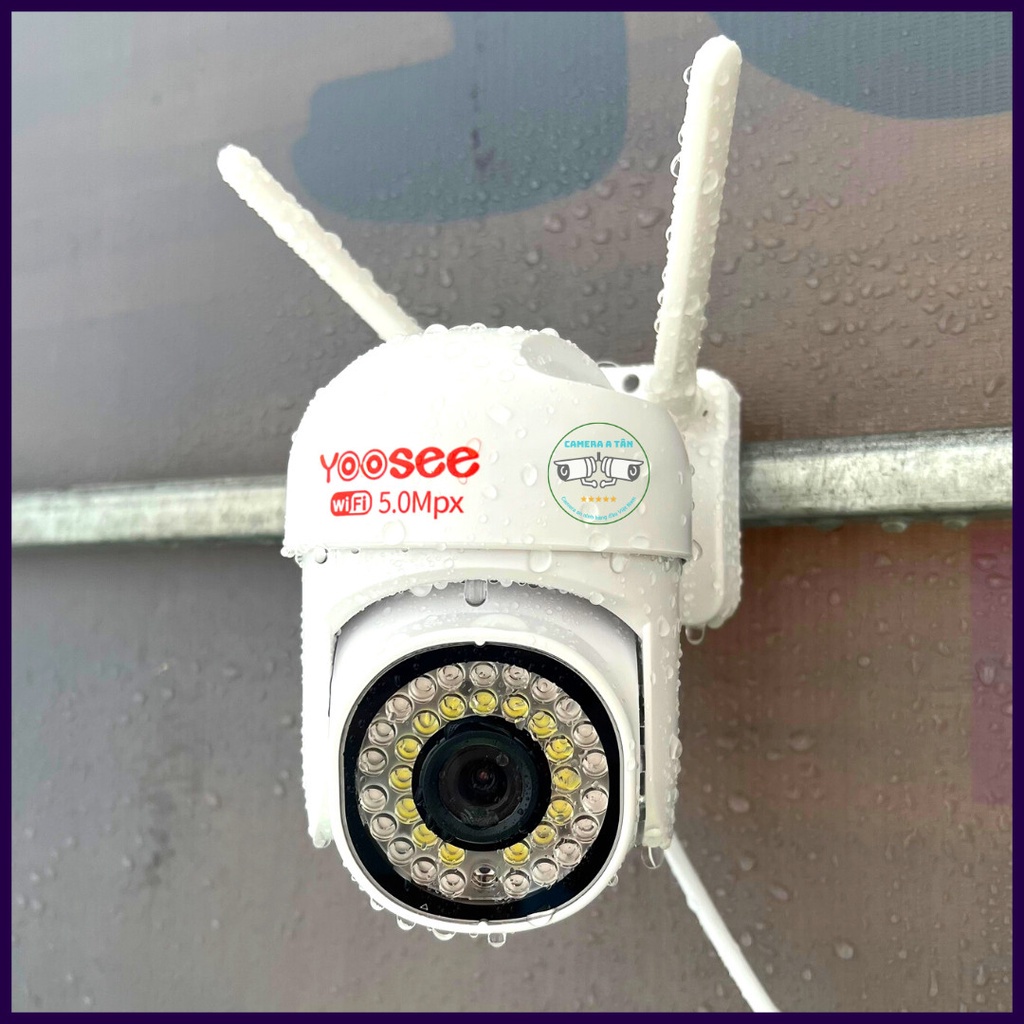 (Lỗi 1 đổi 1) Camera Yoosee PTZ 2026 -Camera ngoài trời mẫu siêu mini, 36 led ,xoay 360 độ,chống nước,xem đêm có màu mã