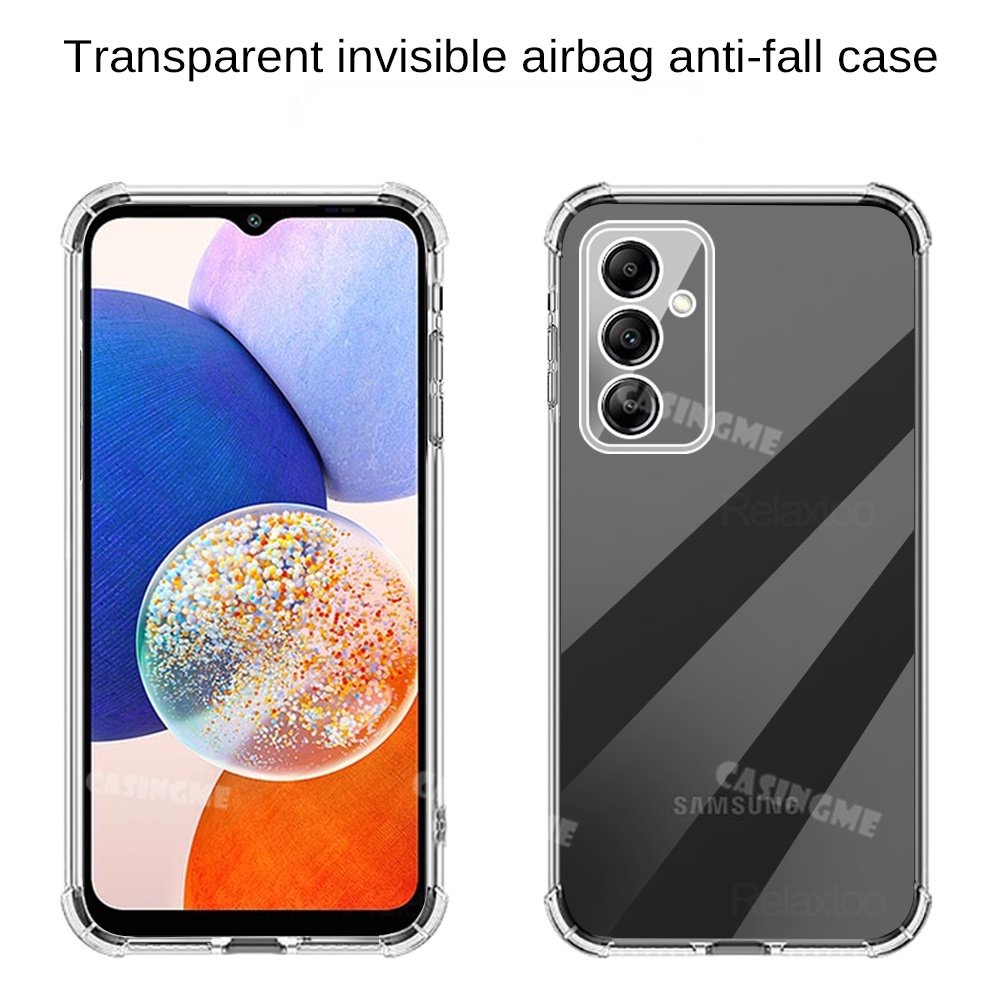 Ốp điện thoại trong suốt túi khí Samsung S24 FE 2024 Vỏ bảo vệ ống kính chống sốc cho Samsung Galaxy S23FE S 23 23S S23 FE S23 Plus SamsungS23FE Ốp lưng chống sốc siêu silicon