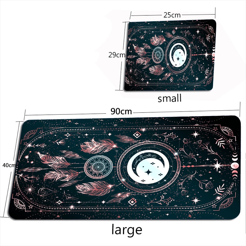 Miếng Lót Chuột Kawaiis Mousepad Mặt Trời Mặt Trăng Phụ Kiện Chơi Game Thẩm Mỹ Dễ Thương Để Bàn Thảm Bàn Phím Miếng Lót Cho Chuột Máy Tính