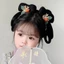 FUJIOU Trẻ Em Hanfu Tóc Giả Đầu, Cổ Tích Cosplay Tóc Giả Phong Cách Retro Tóc Đầu, Công Chúa Tóc Giả Tóc Tổng Hợp DIY Xoắn Bện Bun Chụp Ảnh