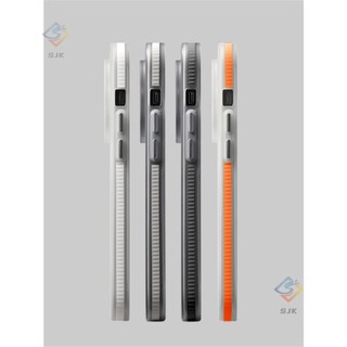 Ốp cứng siêu mỏng chống sốc sọc từ tính có dải chống trượt acrylic tương thích cho iPhone 13 14 15 pro max 15plus ip14promax Ốp cứng siêu mỏng chống sốc