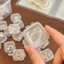 Bao bì trang sức YUUKII, Hộp bông tai nhựa Mini, Hộp chống bụi trong suốt di động