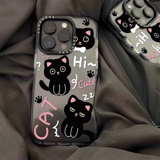 Ốp Điện Thoại Họa Tiết Ba Chú Mèo Đen Cho iphone 14plus new 13promax / 12 / 11 14promax 11promax 12promax 13promax 15promax