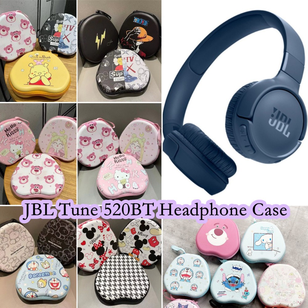 [Ngôi sao tương lai] Dành cho hộp đựng tai nghe JBL TUNE 520BT Phim hoạt hình vui nhộn Tai nghe Earpads Túi lưu trữ Hộp đựng