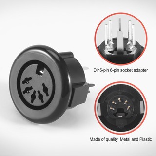 Bộ chuyển đổi đầu nối cáp bàn phím gắn 5 chân DIN dành cho nữ