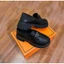 Giày Moca Nữ Khóa Tam Giác Bạc Chất Da Mềm Đế Cao 4-5cm Fullbox