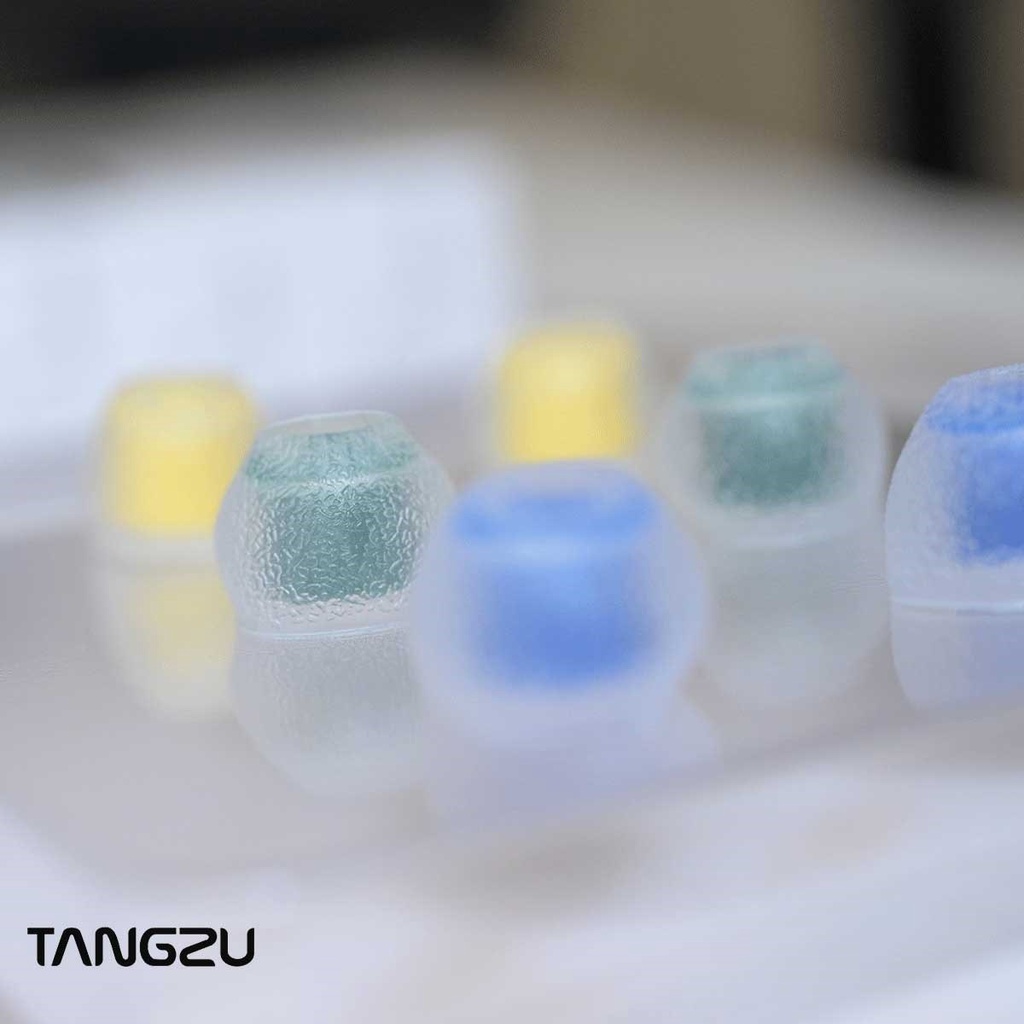 Tangzu tang sancai Cân Bằng Tai Nghe Bằng Silicon Rộng Có Dây Kích Thước s / m / l 1 Cặp