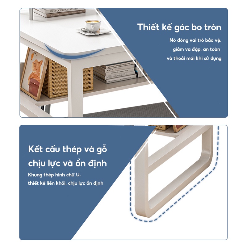 SUNNY Bàn Làm Việc 3 hộc bàn học mặt bàn kích thước lớn khung chắc chắn chống gỉ bền bỉ mẫu hiện đại