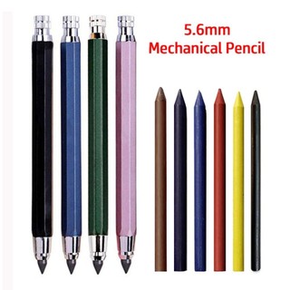 Bút chì cơ khí AWNGD kim loại 2B/4B/6B/8B, ngòi 5.6mm, dùng cho phác thảo, truyện tranh, thiết kế, công cụ vẽ