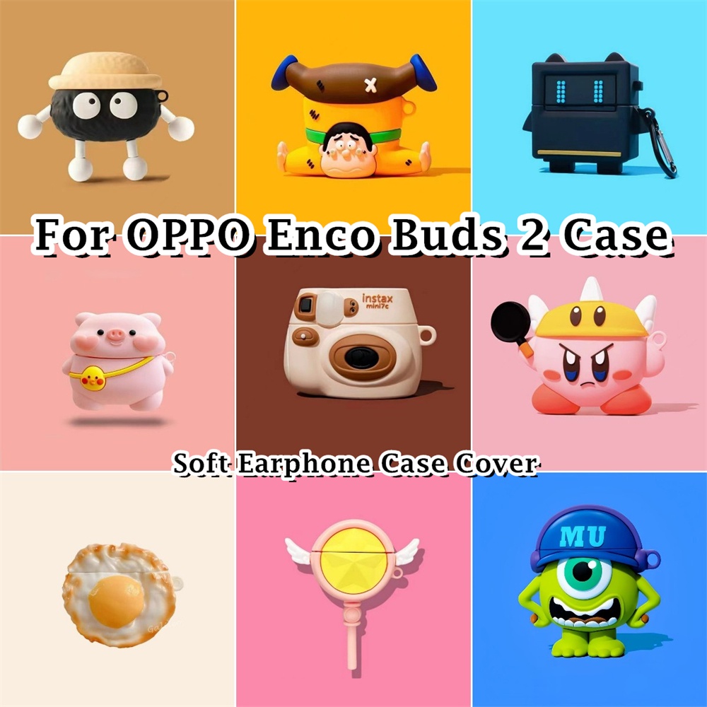 [Ngôi sao tương lai] Dành cho Ốp lưng OPPO Enco Buds 2 Dòng sản phẩm hoạt hình đổi mới Vỏ tai nghe silicon mềm Vỏ bọc NO.1
