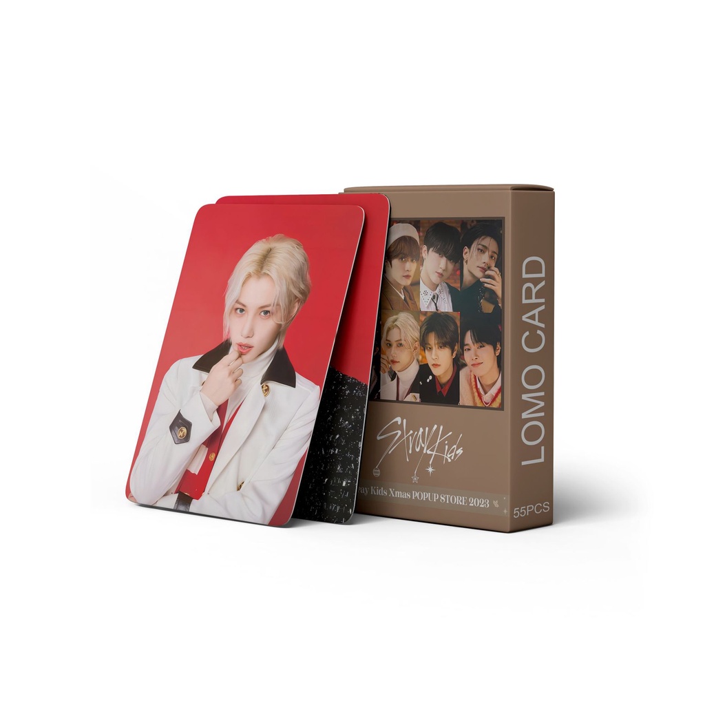 Hộp 55 Tấm Ảnh lomo card Nhóm Nhạc straykids