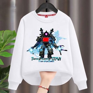 Áo hoodie Tay Dài In Hình Hoạt Hình titan 2023 Thời Trang Thu Đông Dành Cho Trẻ Em