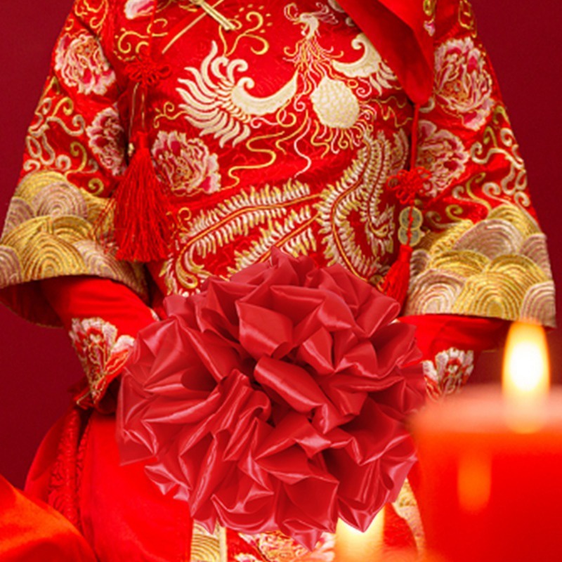 Bóng Ruy Băng Lớn Đa Năng Cắt Hoa Đỏ Trang Trí Tiệc Cưới / Lễ Kỷ Niệm