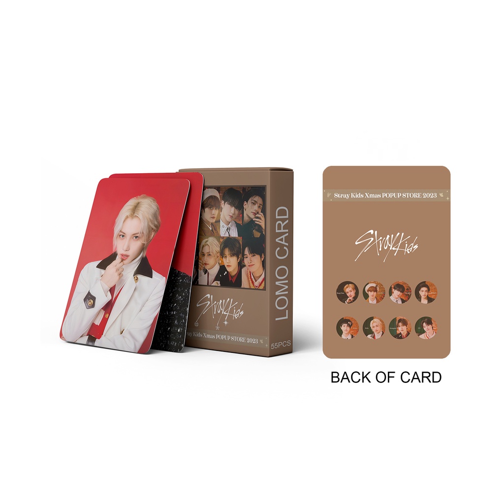 Hộp 55 Tấm Ảnh lomo card Nhóm Nhạc straykids