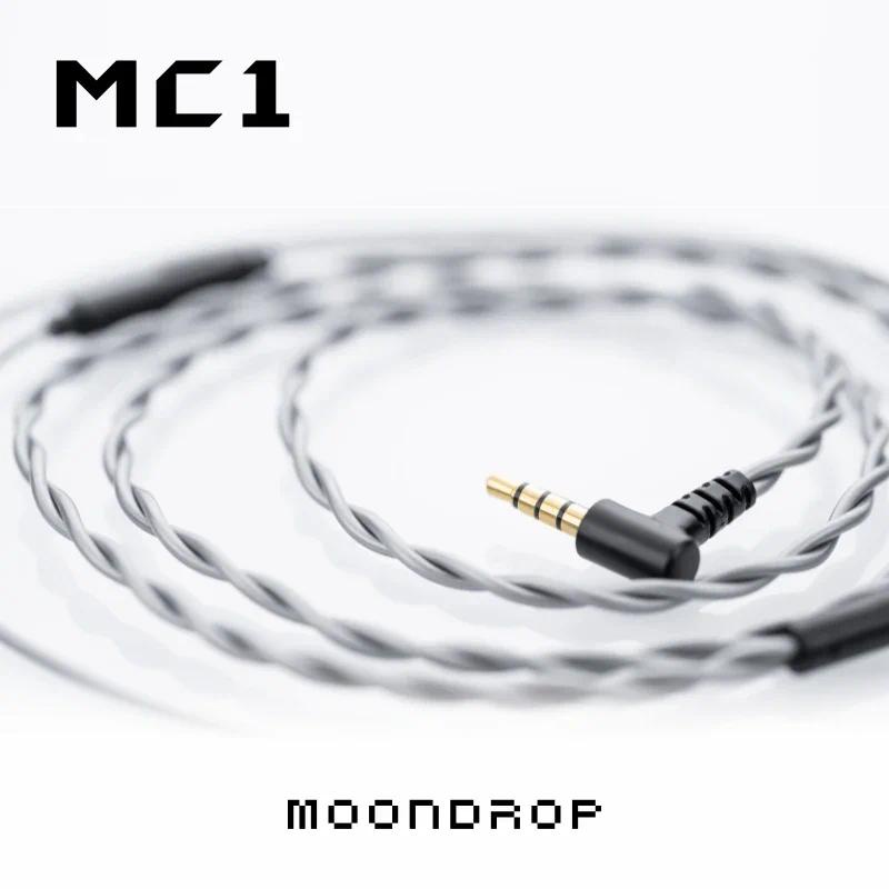 Dây Cáp Tai Nghe MoonDrop MC1 2Pin 0.78mm Kèm MIC Giắc Cắm 3.5mm Cho Aria SE Chu ii Laptop PC
