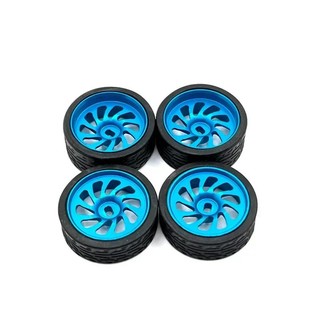 Nâng cấp kim loại Hai rộng và hai hẹp 26,5mm Đường kính ngoài Bánh xe đua cho WLtoys KYOSHO Mosquito Car 1 / 28 RC Phụ tùng xe hơi