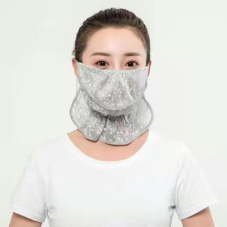 Khăn quàng cổ TẶNG, Dây tai Kem chống nắng ren thoáng khí, Bán chạy Tai treo chống tia cực tím Tấm che mặt chống bụi mùa hè