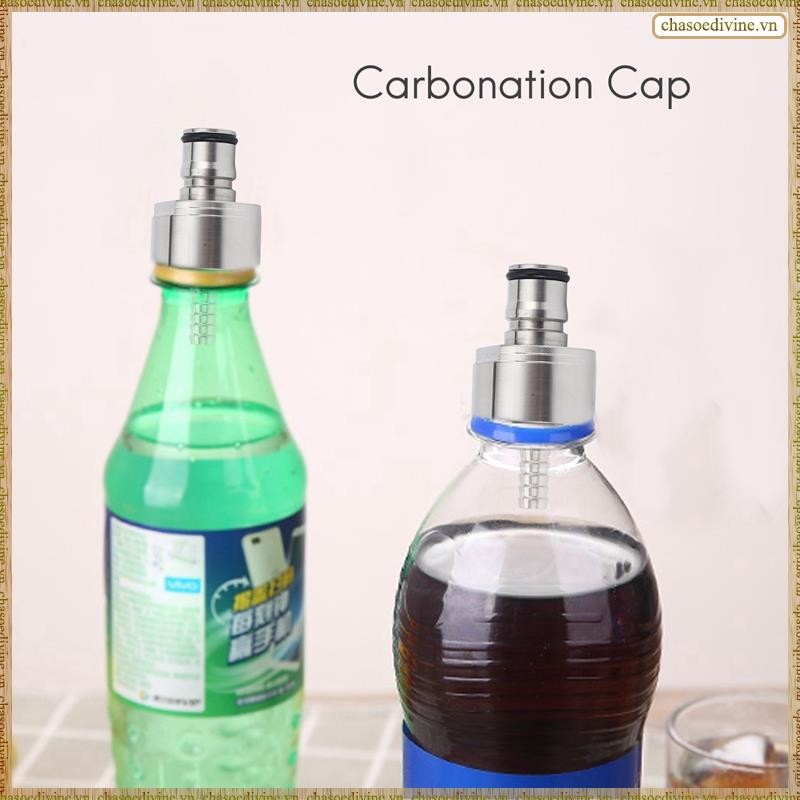 2 Chiếc Nắp Carbonation Thép Không Gỉ 5 / 16 Inch Barb, Loại Khóa Bóng