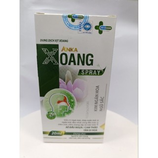 xịt mũi thảo dược ANKA XOANG SPRAy. Xịt Mũi Thảo Dược 20ml Giúp Làm Sạch Dịch nhày, Hỗ Trợ Điều Trị Viêm Mũi Viêm Xoang