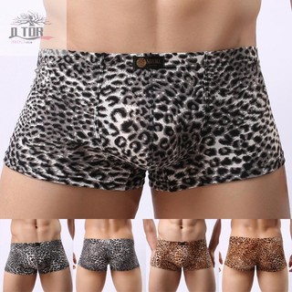 Quần short Boxer in họa tiết da báo chất lượng cao dành cho nam Quần lót thoáng khí Size M 2XL