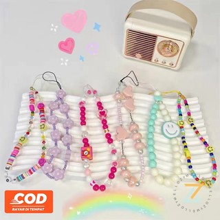 Thời Trang Dây Đeo Điện Thoại Bằng acrylic Hình Nơ / Trái Tim Đính Hạt Ngọc Trai Dễ Thương