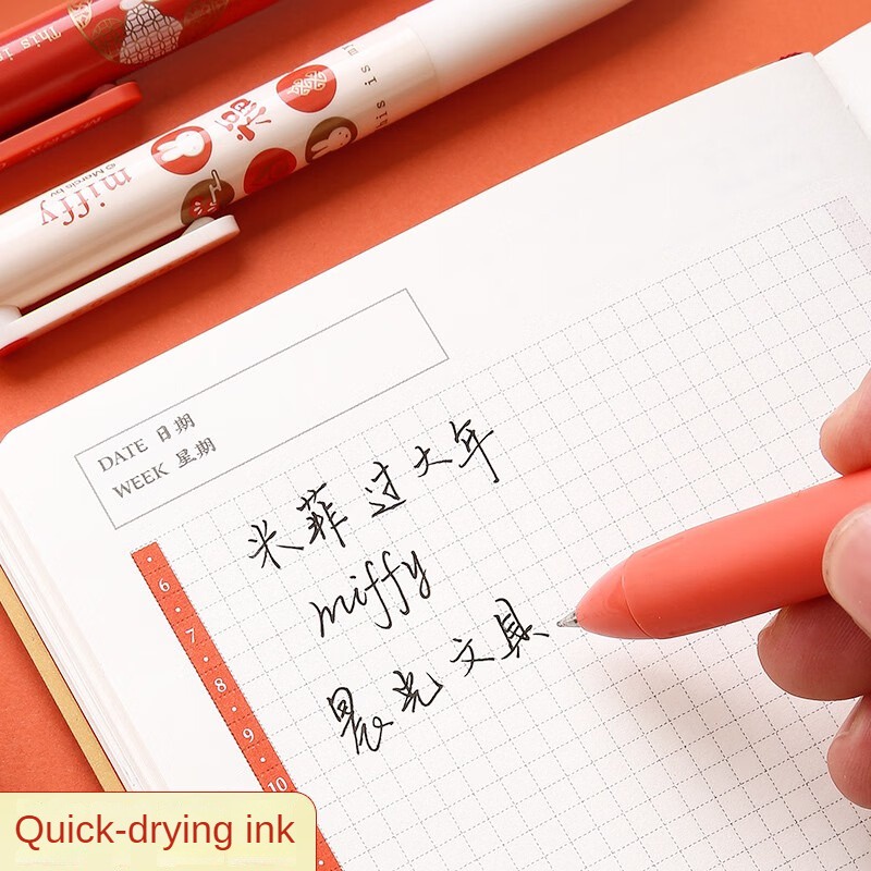M&G Set 4 Bút Bi Dạng Nhấn M&G Dễ Thương Khô Nhanh Dùng Trong Ký Tên Học Sinh M&G