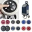 BORAGETE 2 Chiếc Shoppin Xe Bánh Xe, Thay Thế Bánh Xe Lốp Linh Hoạt, Thời Trang 6.3Inch EVA Chống Trượt Du Lịch Xe Đẩy Bánh Phụ Kiện Hành Lý