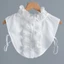 XGB Ve Áo Giả Cổ Ruffle Cạnh Cổ Khăn Choàng Đa Năng Neckwrap Cho Nữ Mùa Hè Áo Sơ Mi Nữ Accessorie