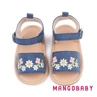 Mg-baby Girl Xăng đan Hoa Thường Ngày Mùa Hè Giày Đế Mềm Chống Trơn Trượt Cho Tiệc Đi Học Ngoài Trời