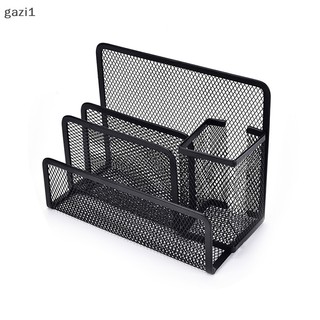 1 Giá Đỡ Tài Liệu Giấy Tờ / Tài Liệu Để Bàn Dạng Lưới Màu Đen In Chữ Gzi1