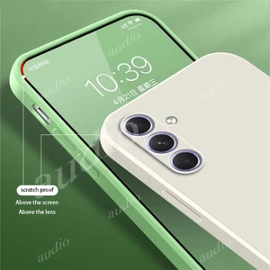 Dành Cho Samsung Galaxy S24 S23 Fe S23FE 5G 2024 Ốp Lưng Silicon Lỏng Vuông Chính Hãng Cho SamsungS24 SamsungS23 Fe Plus Ultra 5G Bao Chống Sốc Chính Hãng TPU Lỏng Silicon Điện Thoại