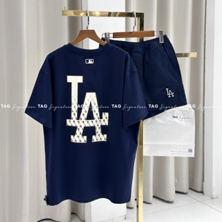 MLB Korea Unisex Street Style Logo T-Shirts (3ATSI0133-07SBL