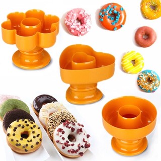 Khuôn Nhựa Làm Bánh Donut Hình Tròn / Ngôi Sao / Trái Tim / Hoa Xinh Xắn - Dụng Cụ Nhấn Bánh Tiện Dụng Cho Nhà Bếp