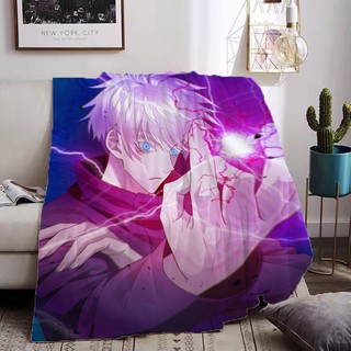 Chăn Flannel Jujutsu Kaisen Satoru Gojo in một mặt, quà tặng thiết thực cho gia đình và bạn bè