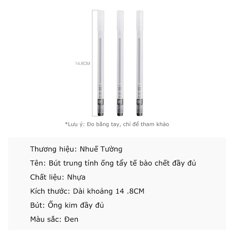 Bút Bi Mực Gel 3 Màu Đỏ/Đen/Xanh Dương/Xanh Dương 0.5mm Dùng Trong Văn Phòng