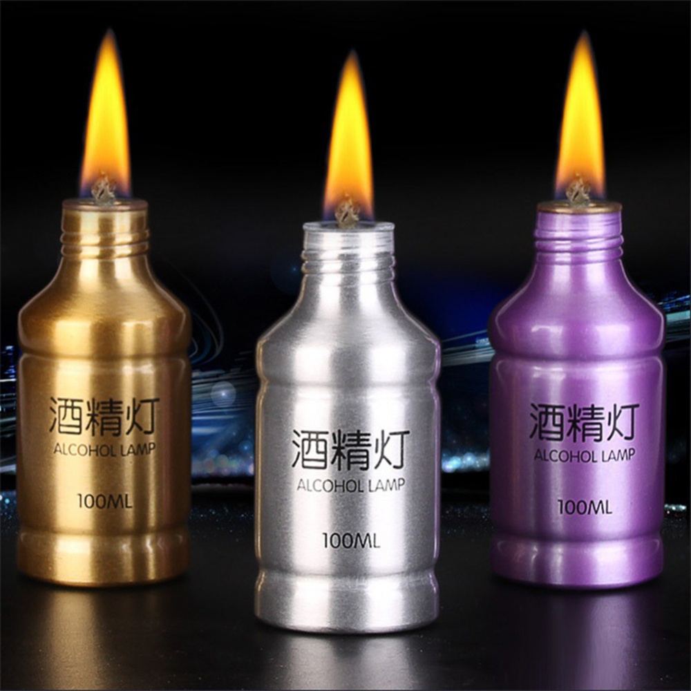 Đèn cồn 100ml Đèn đốt hợp kim nhôm cho Pinic di động ngoài trời