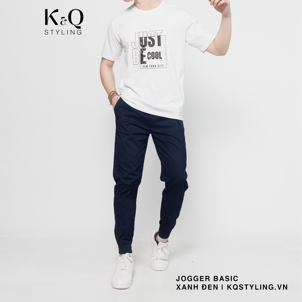 Ảnh Quần jogger kaki co giãn KQSTYLING premium xanh đen 1