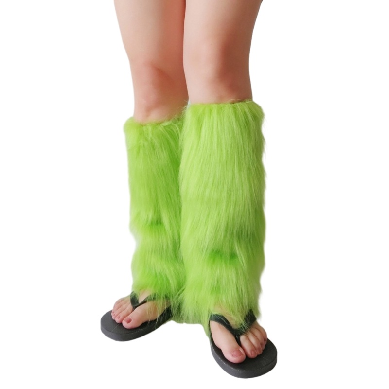 Dasbsug Lông Thú Giả Giữ Ấm Chân Mùa Đông Ấm Lông Thú Boot Còng Bao Trang Phục Dự Tiệc Bao Giày
