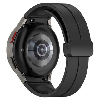 Dây đeo silicon chính hãng cho Samsung Galaxy Watch 7 6 5 4 FE 40mm 44mm Cổ điển 43mm 47mm Khóa từ tính cho Galaxy Watch4 Watch5 Pro