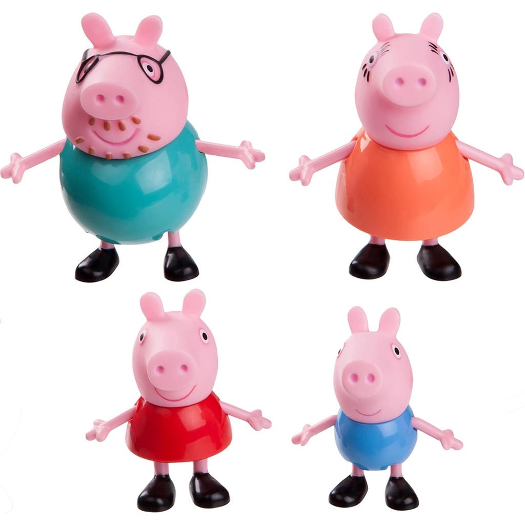 Set 4 Mô Hình Đồ Chơi Gia Đình peppa 'S adventures