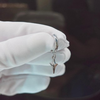 Khuyên tai nam hình ngôi sao chốt bấm tiện lợi cá tính Phụ nữ
