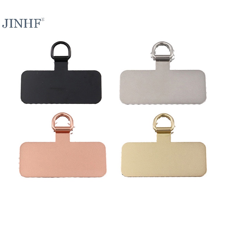 JINHF 1 Kim Loại Điện Thoại Dây Gioăng Miếng Dán Điện Thoại Di Động Dây Đeo Thẻ Kẹp HOT