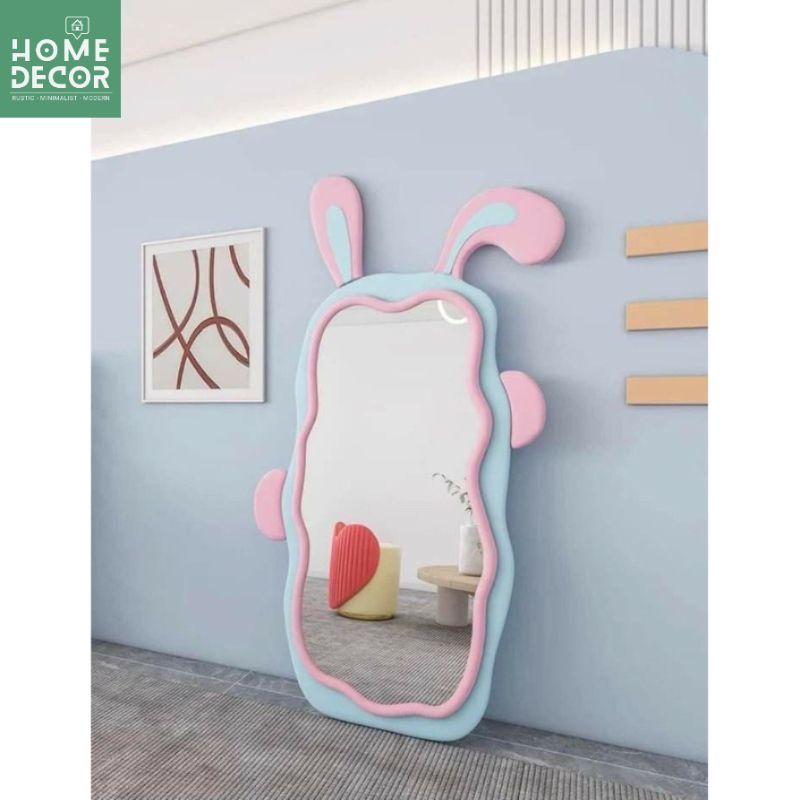 Gương Toàn Thân Bọc Nỉ Hình Con Thỏ Decor nhà cửa, phòng ngủ Elite Homes